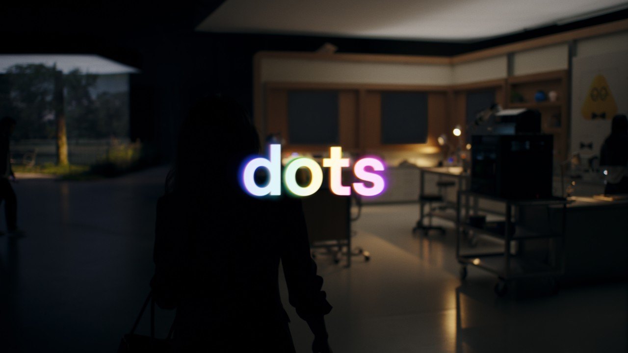 Opening frame of the OpenAI Dots introduction video